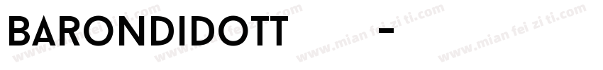 BaronDidotT 字体下载字体转换